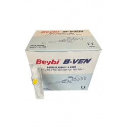 BEYBİ Intraket Branül 24g 19mm 0.70mm Sarı 100 Adet