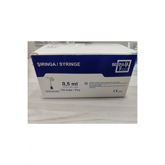 Berika 3p 0,5 ml (30g 8mm)Vet. Şırınga 1 Kutu (100 ADET)