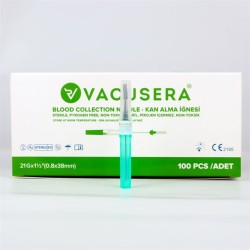 Vakumlu İğne Ucu (Kan Alma İğnesi) Yeşil 100'lü Paket