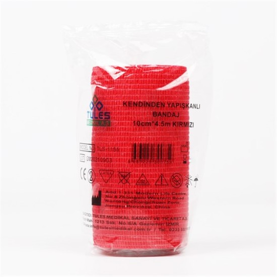 Tules Kendinden Yapışkanlı Bandaj 10 CM*4,5M (Tekli Poşet)