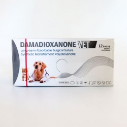 Damadioxanone-Vet PDO (Emilebilir - Monofilament) İplik 75 CM İğneli 12'li Paket