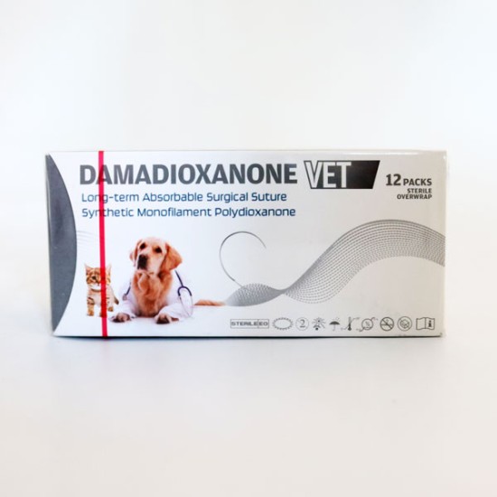Damadioxanone-Vet PDO (Emilebilir - Monofilament) İplik 75 CM İğneli 12'li Paket