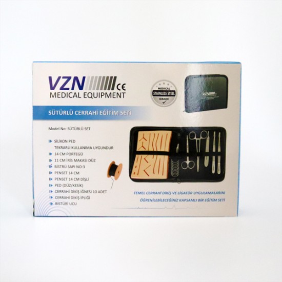 VZN Sütürlü Cerrahi Eğitim Seti 9 Parça