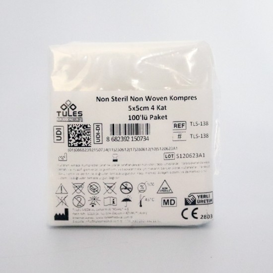 Yüksek Emicili 5 CMx5 CM 4 kat Spanç 100'lü Paket