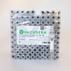 Vakumlu Boş Tüp 9 ML (Gri Kapak) Katkısız 100'lü Paket