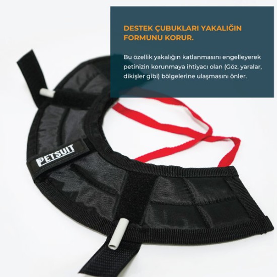 Petsuit Elizabeth Yakalık Yumuşak Kumaş 100 MM