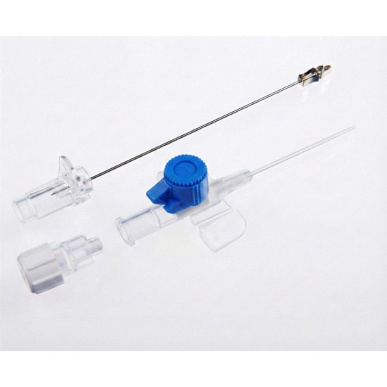 Bıçakcılar Branül (İntraket) Mavi (22G) 50'li Paket (Korumalı)