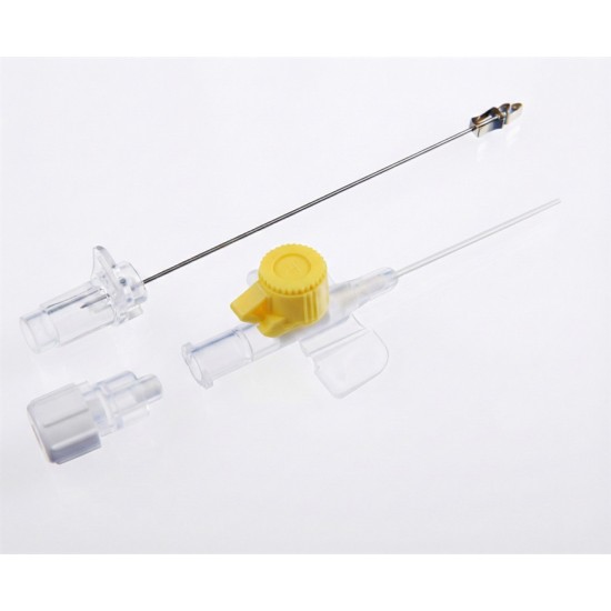 Bıçakcılar Branül (İntraket) Sarı (24G) 50'li Paket (Korumalı)
