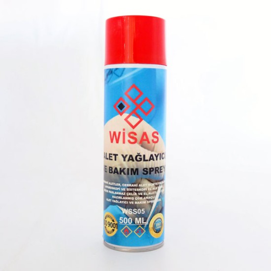 Wisas Alet ve Tıraş Makinesi Bıçağı Yağlama ve Bakım Spreyi 500 ML